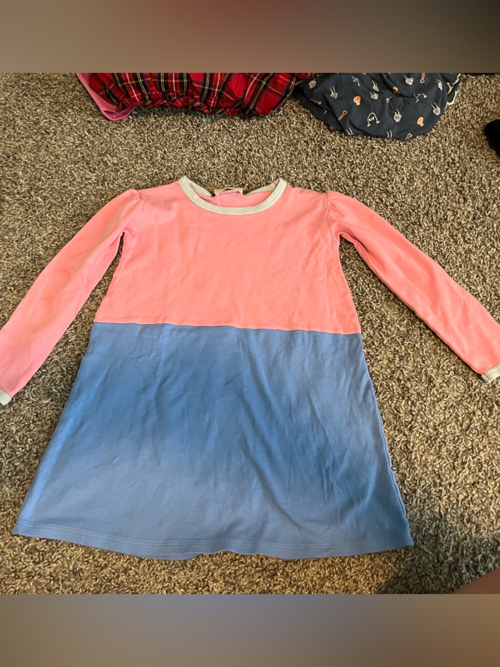 The Beaufort bonnet company 6 pink blue long sleeve dress girls
